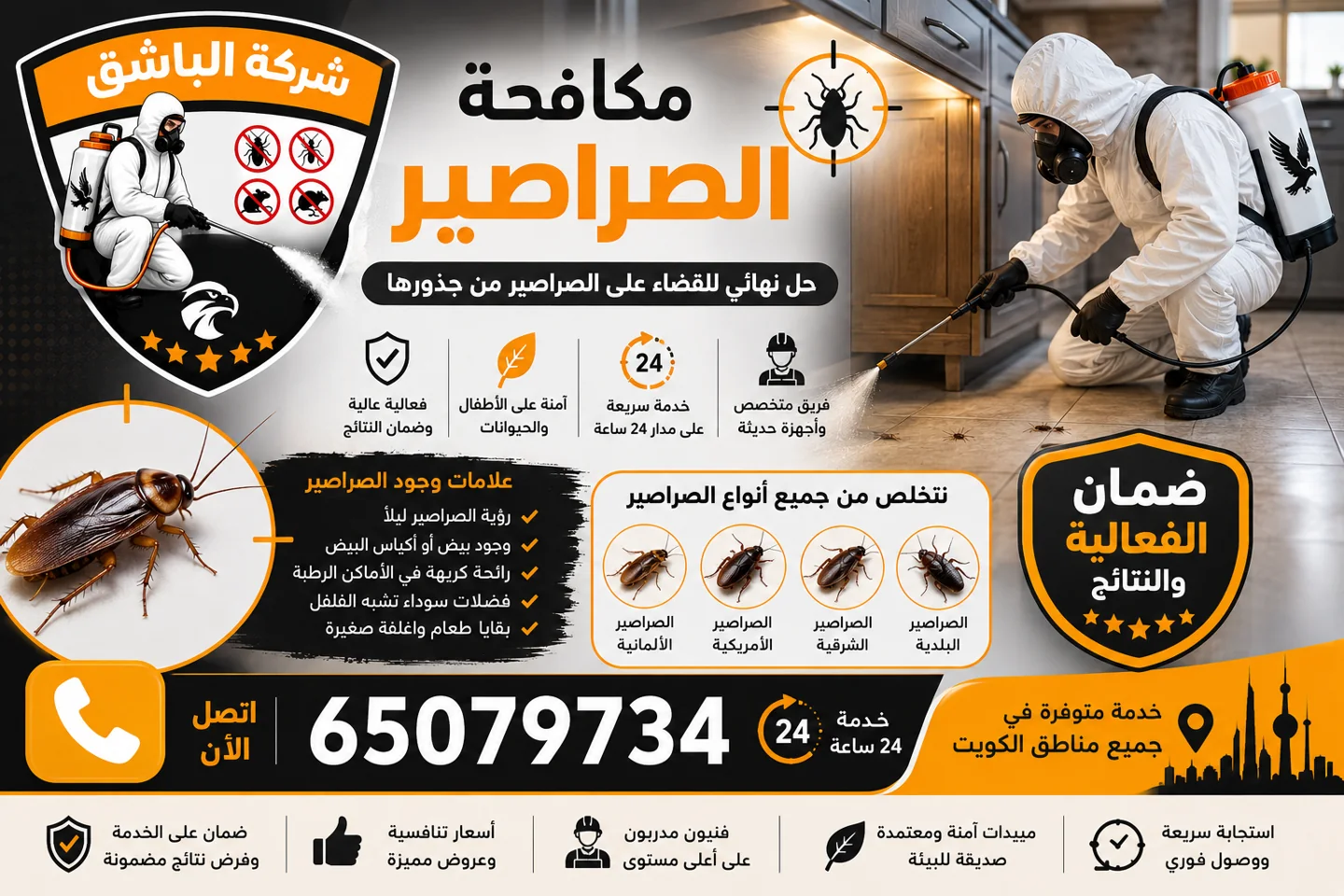 مكافحة الصراصير