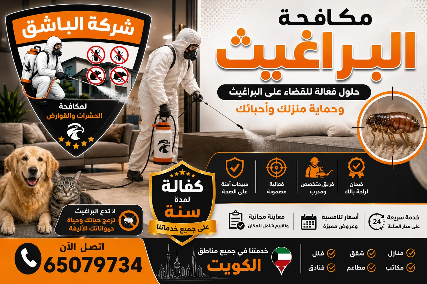مكافحة البراغيث